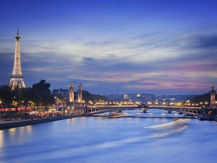 Eiffel Tower, Seine river cruise and Paris illuminations night tour