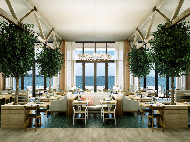 Dine on beautiful Biscayne Bay at Amara at Paraiso