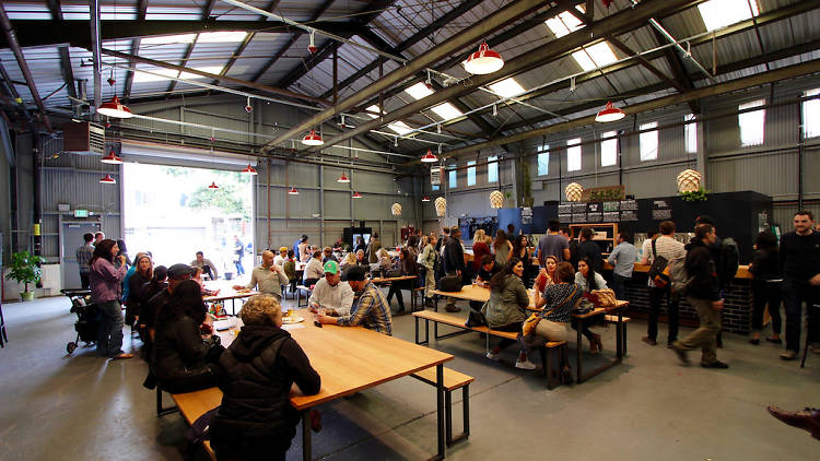 Open space inside Barebottle Brewing Co.