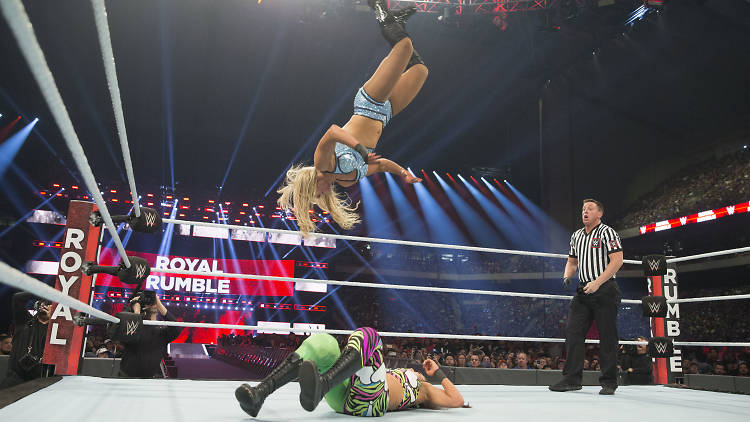 Charlotte Flair in action