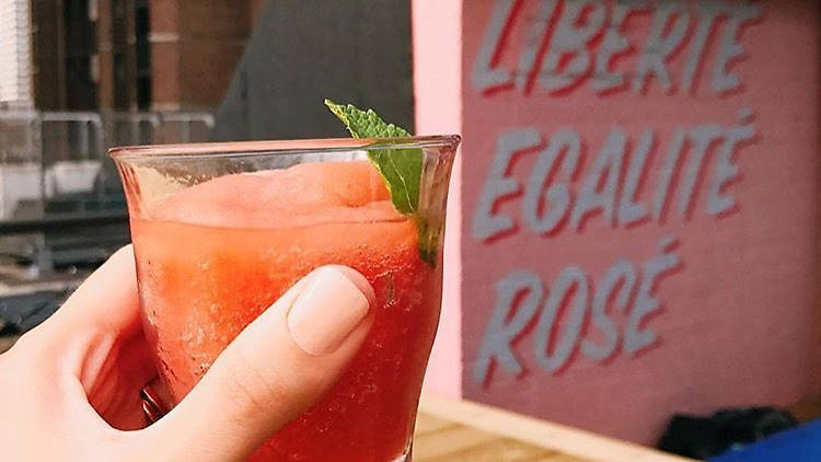 london's best slushie cocktails, bar elba frose