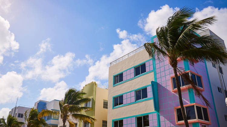 Admire Miami Beach's iconic architecture in the Art Deco District