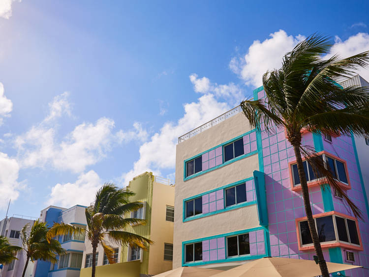 Admire Miami Beach's iconic architecture in the Art Deco District