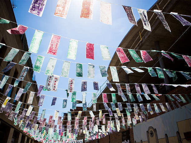 Festa Major de Sants 2017. Carrer Papín. Festa Major de Sants 2017. Carrer Papín.