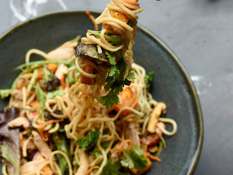 Chili soba salad at Wagamama