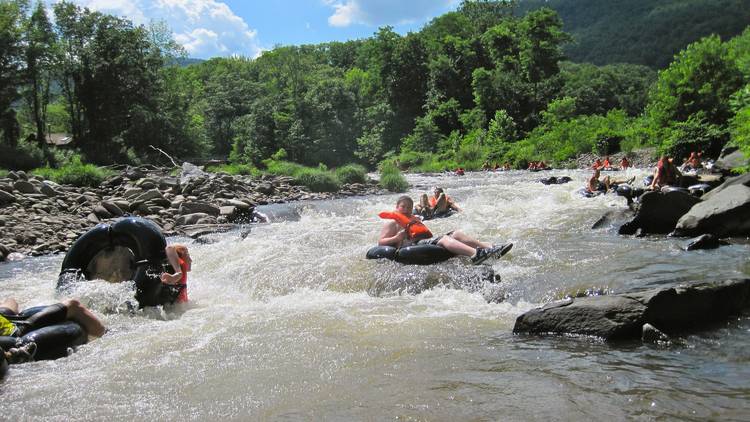 Whitewater tubing