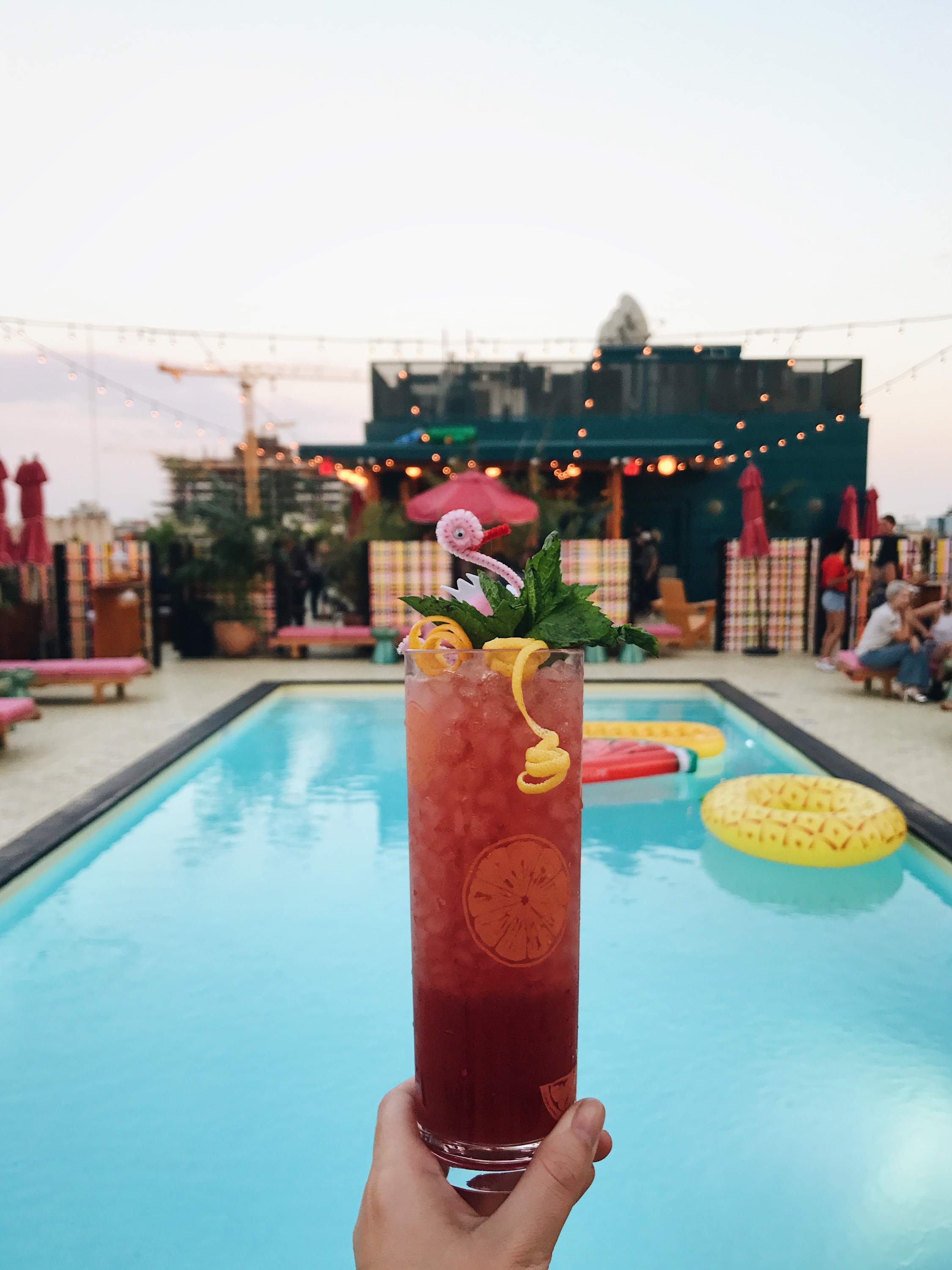 Downtown's newest rooftop bar, Broken Shaker, opens today atop the Freehand