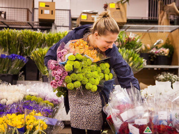 Palings Flowers Florist Hannah Coomber at the Flower Markets
