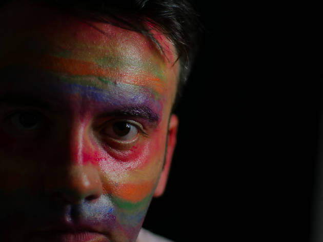 GAY BOY presented by TNC Dream Up Festival, New York, August 27 - September 17, 2017, directed by Ashley Wren Collins. JD Stewart, writer/performer. Photo by Jake Smith, 07/15/17. GAY BOY presented by TNC Dream Up Festival, New York, August 27 - September 17, 2017, directed by Ashley Wren Collins. JD Stewart, writer/performer. Photo by Jake Smith, 07/15/17.