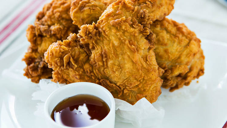 Michy's fried chicken sandwich at Sweet Liberty