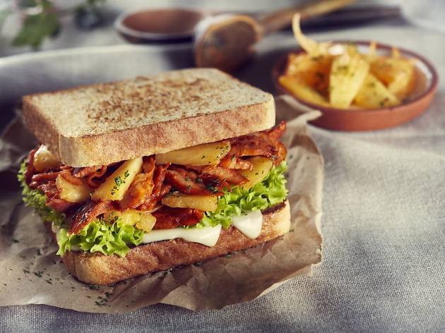 Sándwich de pastor Bimbo Sándwich de pastor Bimbo