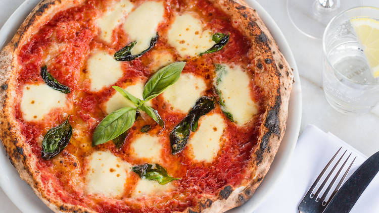 Margherita pizza at Tartufo, $18