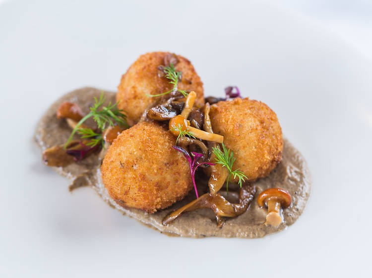 Truffle and Taleggio arancini at Il Centro, $19