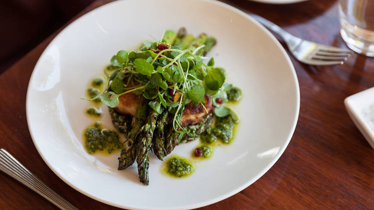 Halloumi and ancient grains salad at Jolleys Boathouse, $19.50