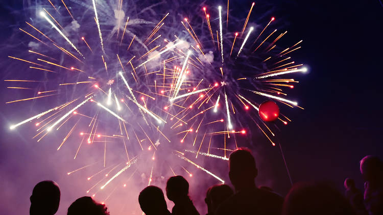 Lambeth Fireworks - Brockwell Park 