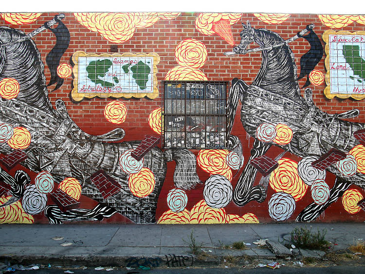 Spot street art and trendy boutiques in the Arts District