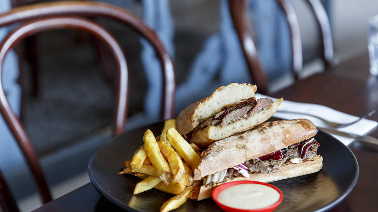 Steak sandwich at Beaufort Local, $20