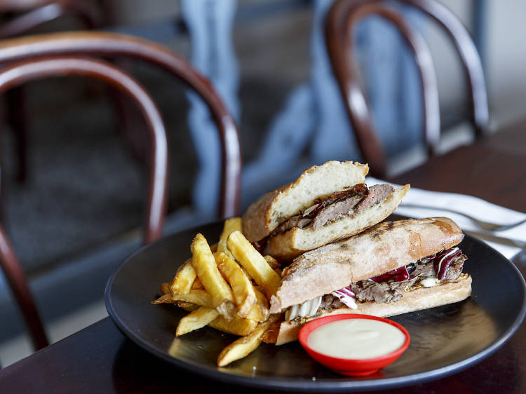 Steak sandwich at Beaufort Local, $20