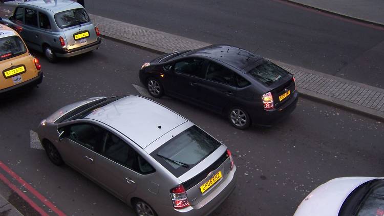 Prius cars in London