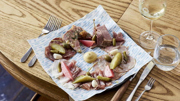 Charcuterie selection, small at French Saloon