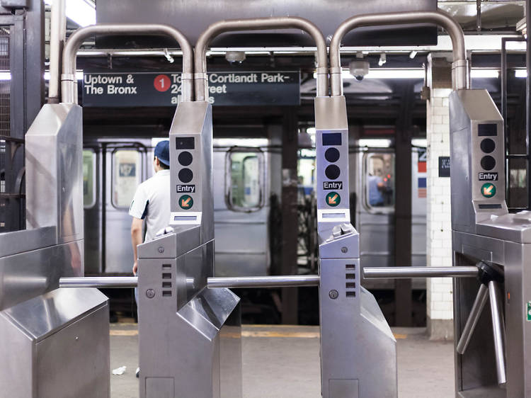 So when is your kid really too old to duck the subway turnstile?