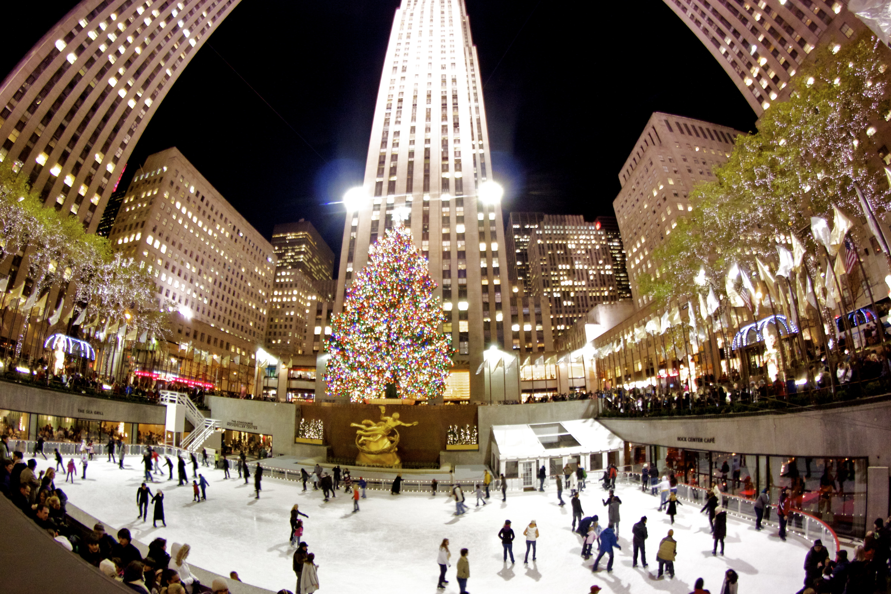 The ice skating rink at Rockefeller Center opens next week