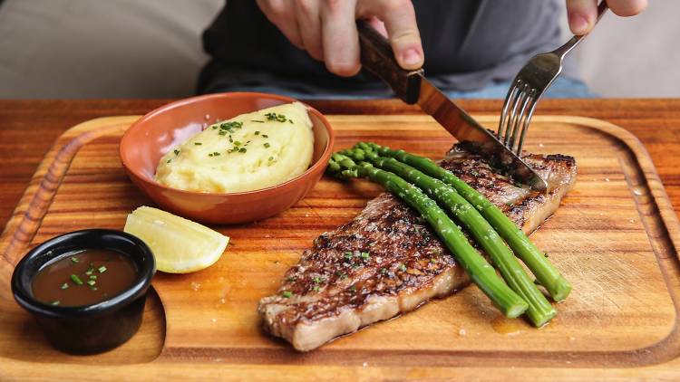 Rump steak at Dove and Olive, $19