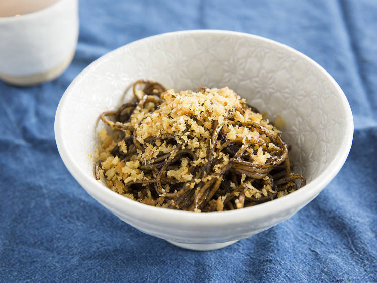 Black garlic linguine at ACME, $16