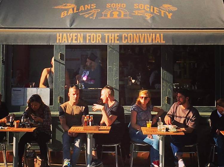 People-watch over coffee in London’s Soho