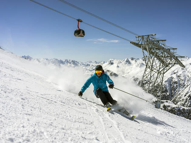 Skiing at Ischgl in Austria Skiing at Ischgl in Austria