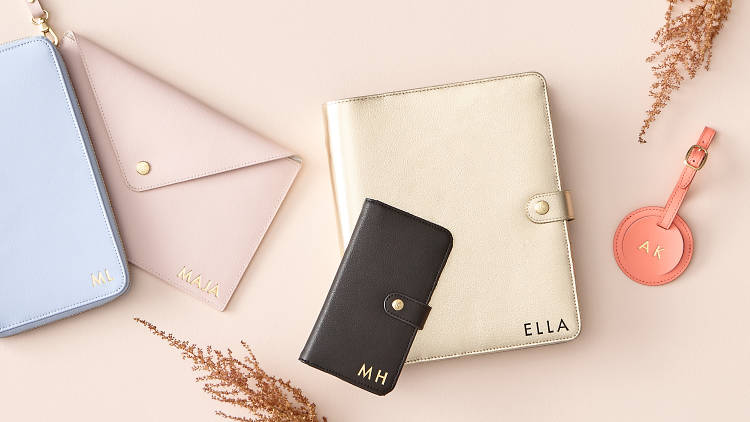 Leather diary and accessories