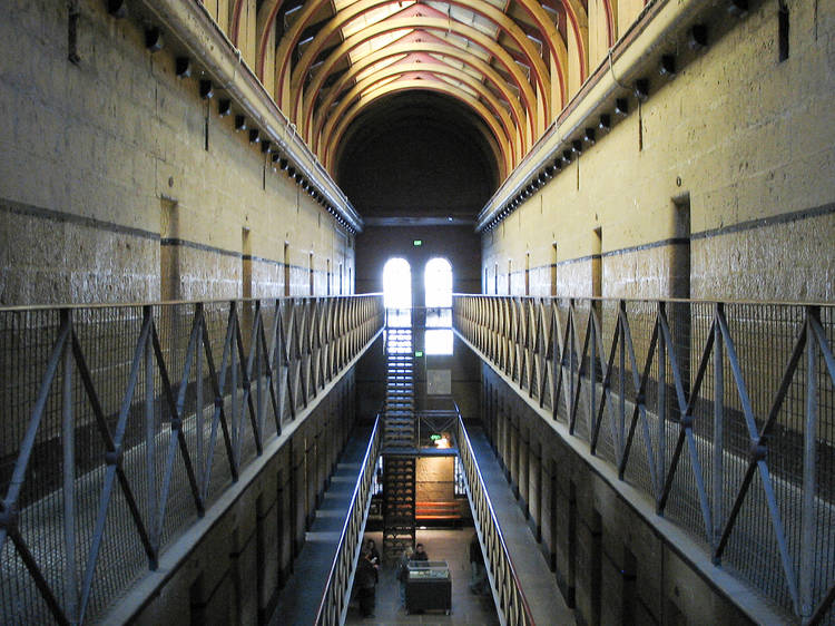 Champainting at Old Melbourne Gaol