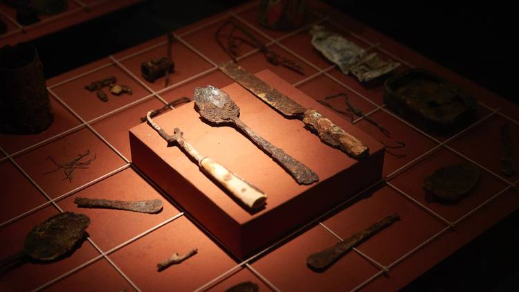 Rusted tools at Hyde Park Barracks Museum