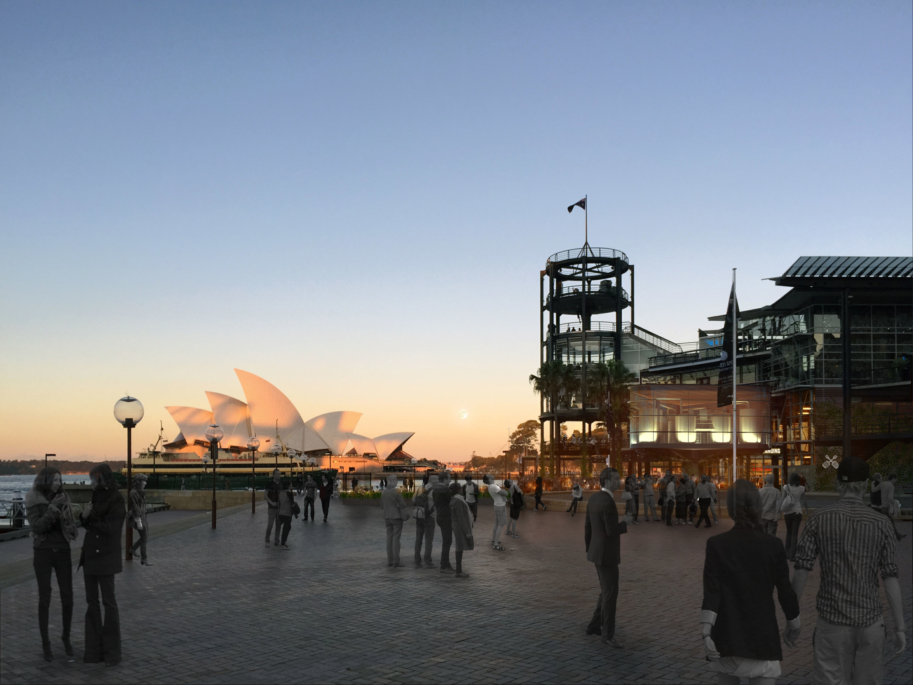 The Squire's Landing Bars in The Rocks, Sydney