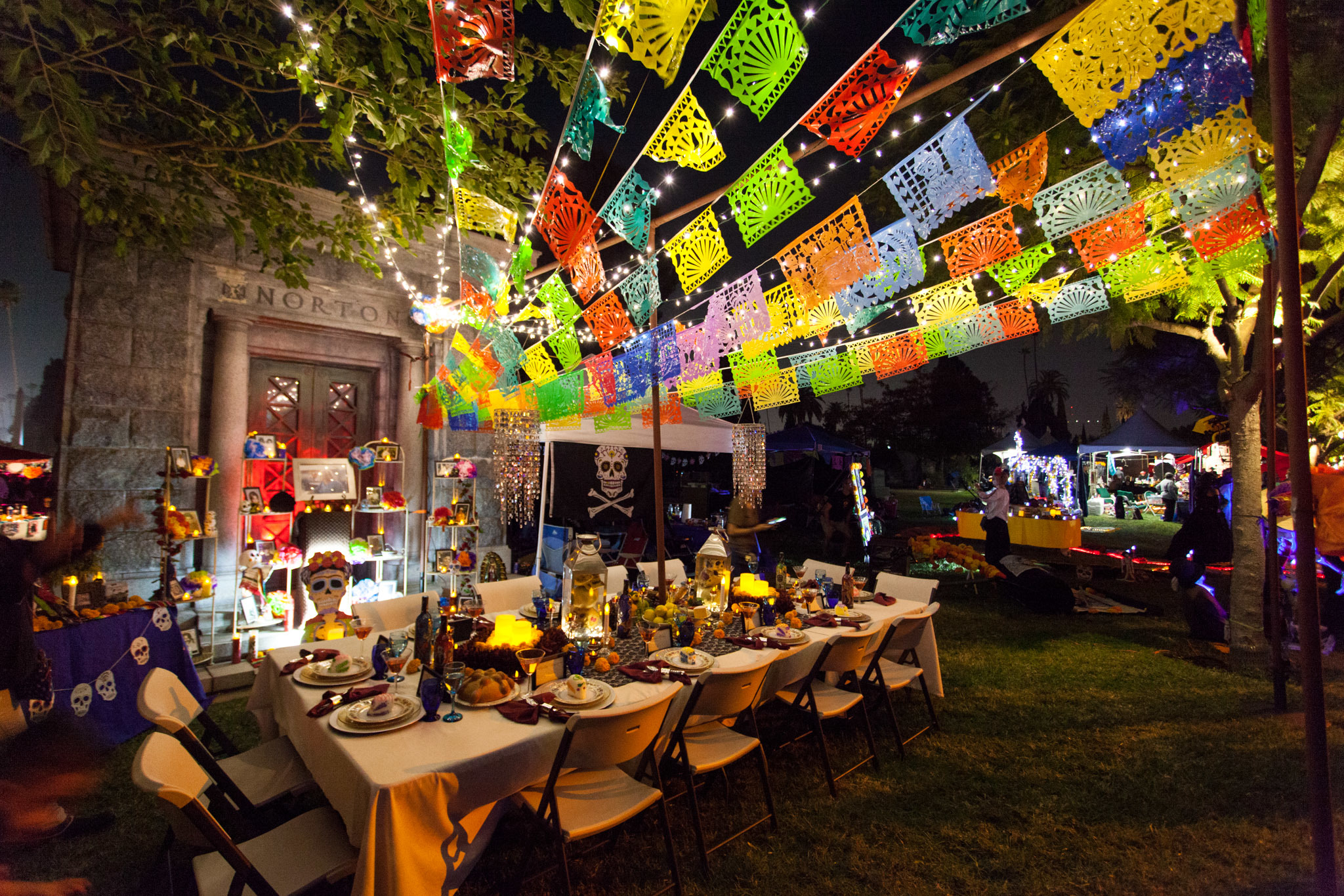 Photo  Dia de los Muertos observed in popup installation at