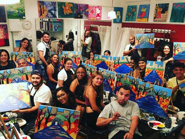 exotic sip and paint nyc