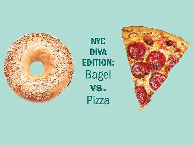 NYC Diva edition: Bagel vs. Pizza