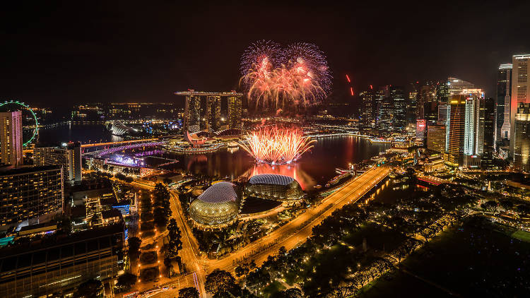 Front-row fireworks viewing experience