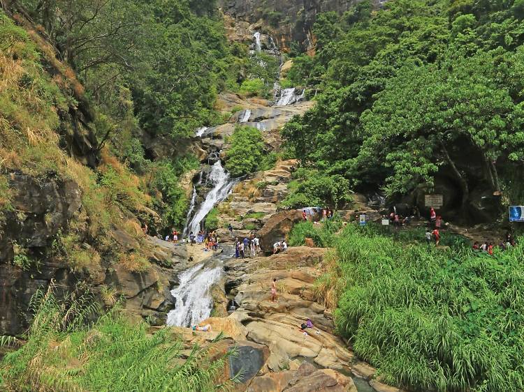 Awe-inspiring view of the Ravana falls