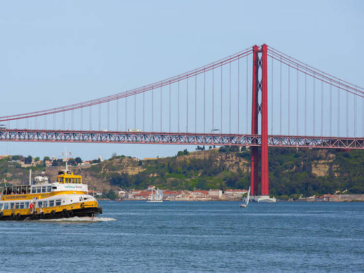 Yellow boat tour