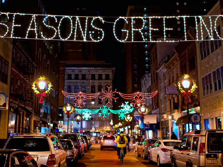 Holiday Lights on Jewelers Row