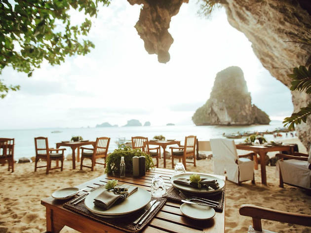 Beachside dining for Tourism Thailand promo Beachfront restaurant in Thailand