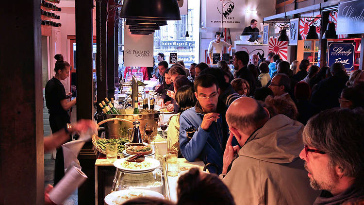 Crowded restaurant