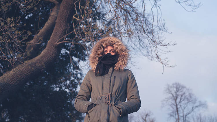 Bundled up girl