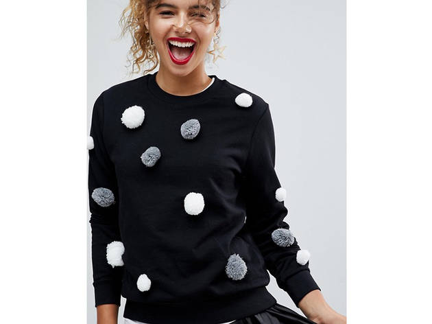 ASOS Holidays Pom Pom Sweater ASOS Holidays Pom Pom Sweater