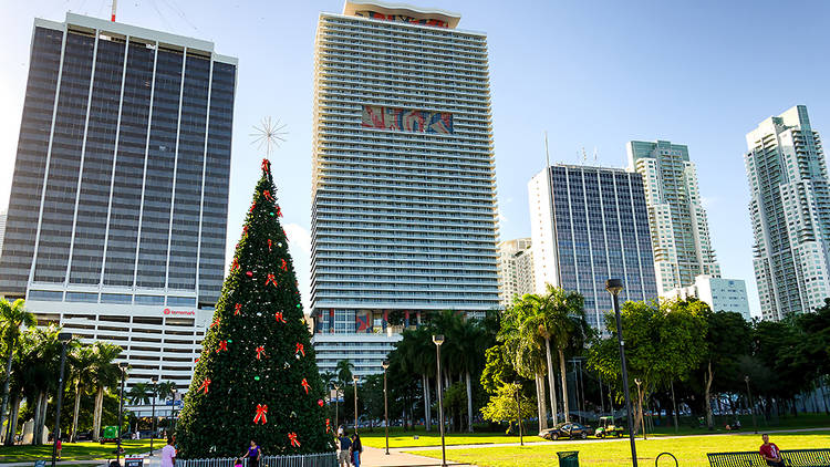 Bayfront Park Christmas tree