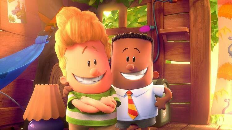 Harold Hutchins (voiced by Thomas Middleditch) and George Beard (Kevin Hart) in Captain Underpants: The First Epic Movie&#13;Copyright: Twentieth Century Fox Film Corporation. All Rights Reserved.