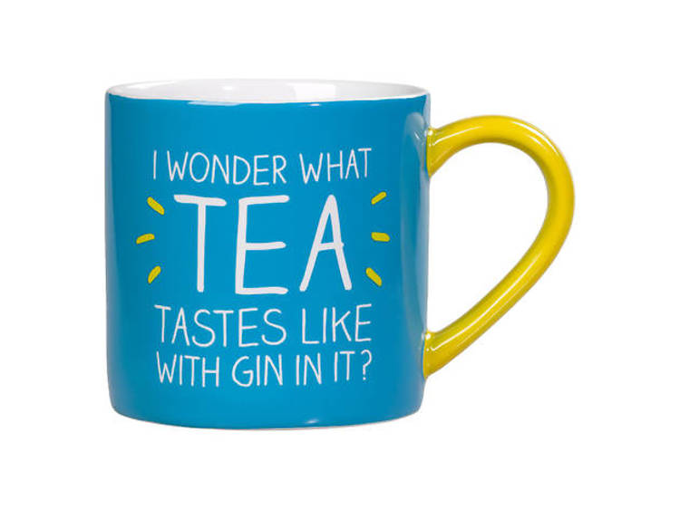 ‘I Wonder What’ tea mug by Happy Jackson