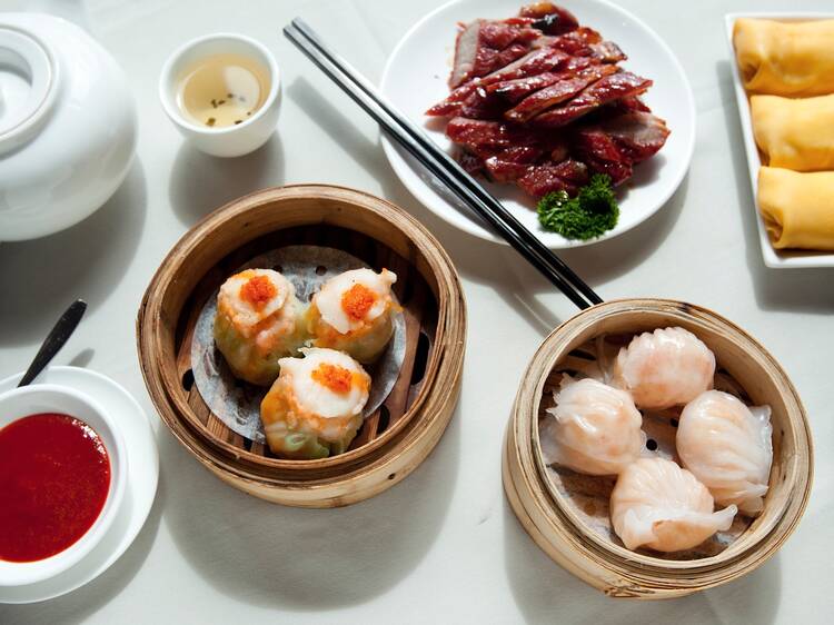 Table full of Yum Cha goodies at The Eight