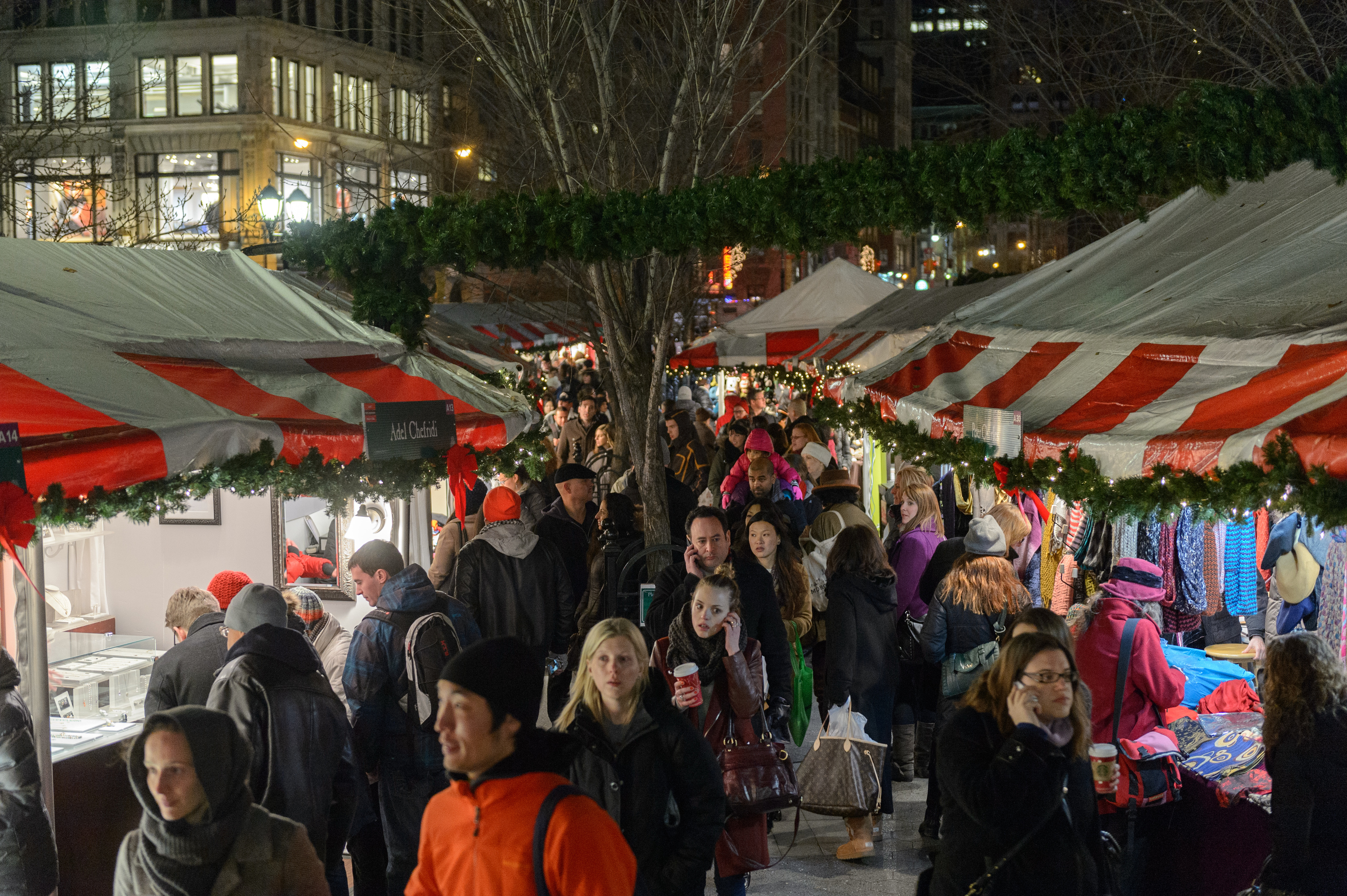 A new holiday market opens in the Garment District today
